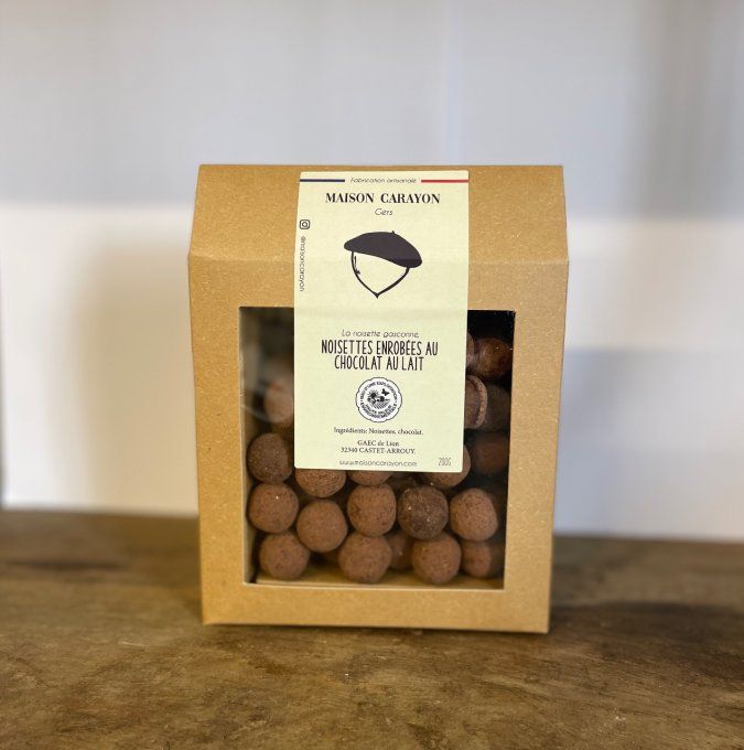Noisettes enrobées au chocolat
